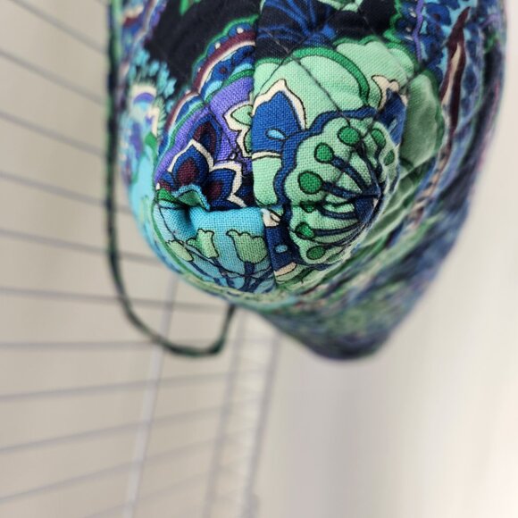 Vera Bradley Blue Rhapsody Quilted Holiday Tote handbag with 14.5" Strap - Picture 4 of 12